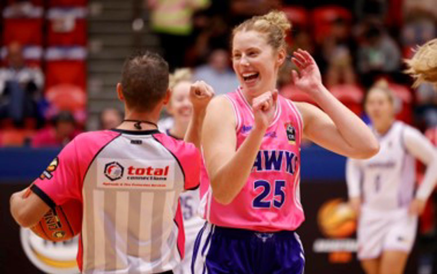 NBL 1 player in pink