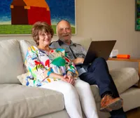 Couple taking part in research survey