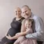 Pregnant mother with breast cancer in family photo